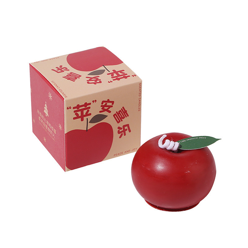 厂家直销圣诞礼品香薰蜡烛跨境热卖仿真苹果氛围感香氛伴手礼批发|undefined