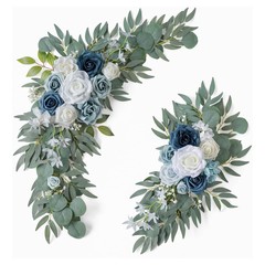 クロスボーダー結婚式造花ウェルカムフラワーサインフラワーアーチフラワーアーチフラワーフェイスレットフラワー写真撮影屋外装飾結婚式