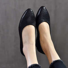 Original Retro Handmade Women's Shoes 2024 New Genuine Leather Pointed Toe Pumps with Medium Heel for Women's Commuting Light Mouth Shoes Lambskin Women's Shoes