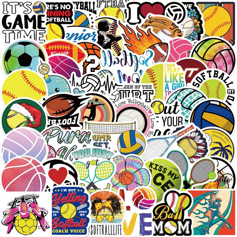 50 Ball Sport Sammlung Personal Isierte Dekoration Koffer Notebook Aufkleber display picture 5