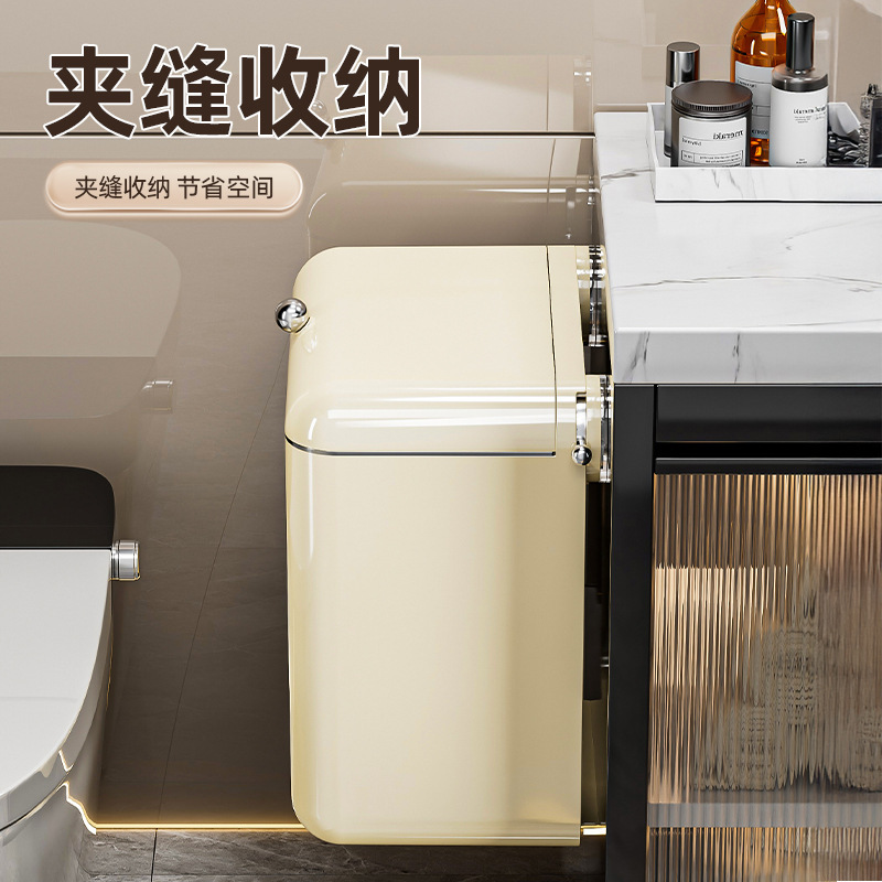 吸盘厨房垃圾桶壁挂免弯腰家用欧式大容量密封厕所垃圾收纳桶厂家|undefined