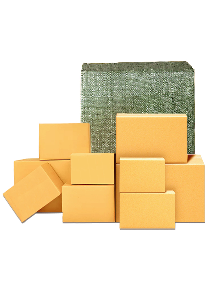 Taobao caja de cartón expreso embalaje caja de cartón postal de media altura logística personalizada 5 capas caja de cartón móvil al por mayor