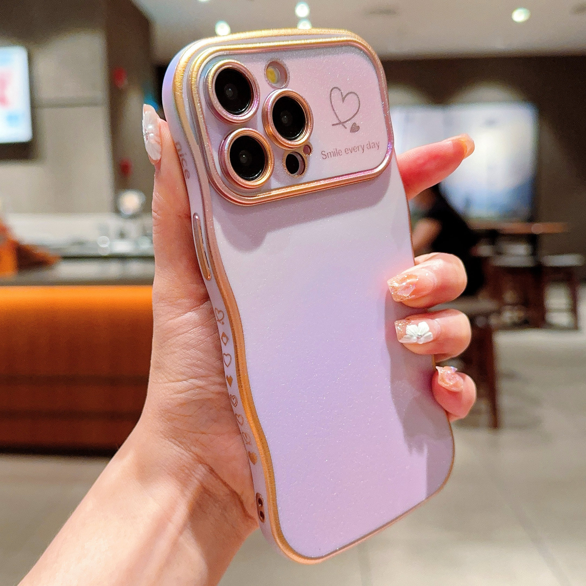 Nuevo color de seda brillante pantalla de seda para Apple 17 proMax caso de teléfono móvil gradiente todo incluido iphone 16 comercio exterior