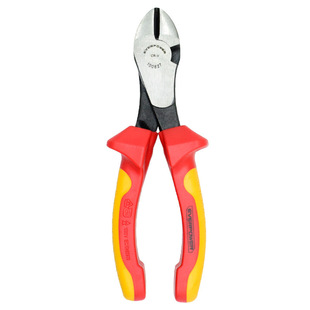 Aviboer Two-Color Handle Vde Insulating Large-Head Diagonal Nose Pliers Diagonal Nose Pliers Electrician Pliers Insulating Pliers 7"