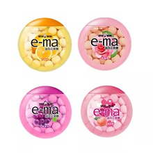 日本进口零食UHA悠哈溢玛味觉糖e-ma葡萄润喉糖综合杂果味33g