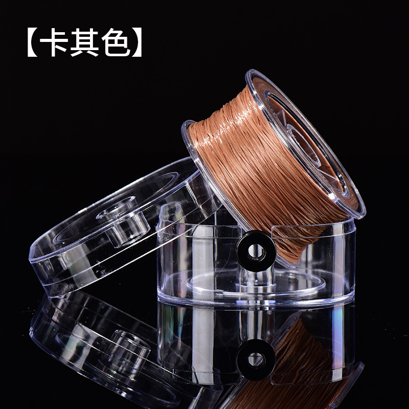 High quality khaki silk threads, 0.8mm, 90meter