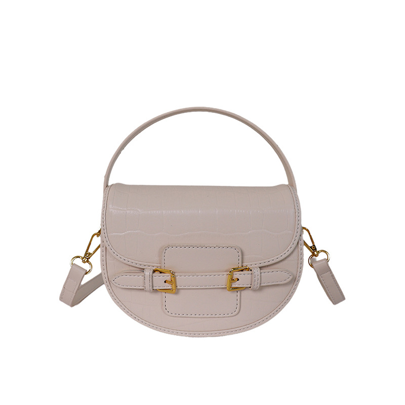 Crocodile Pattern Shoulder Bag Mujeres 2026 nuevo cross-border universal bolso cuadrado pequeño nicho diseño de moda silla de montar