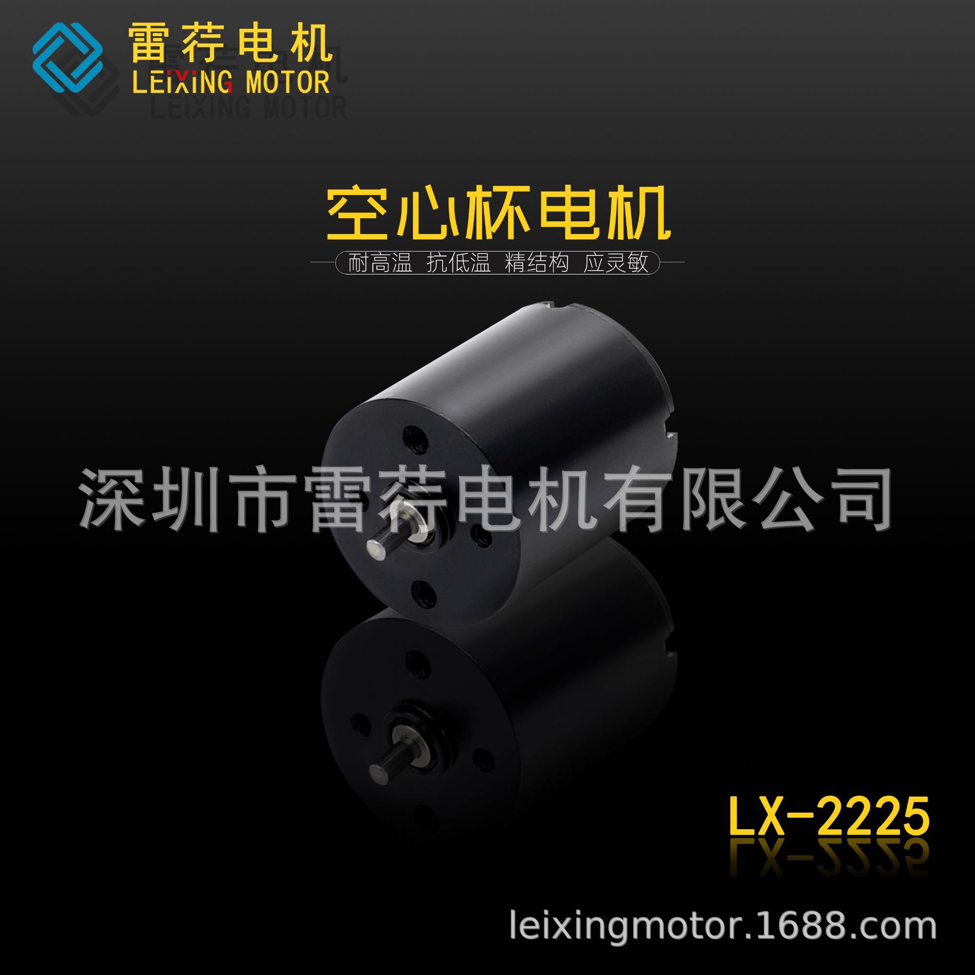 22mm 높은 토크 LX-2225 브러시 중공 컵 모터 긴 수명 저소음 12V24V 중공 컵 모터