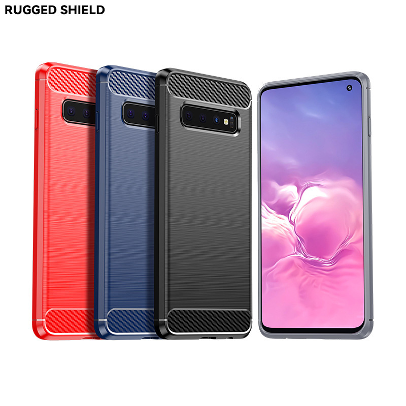 Samsung S10/S10+ Mobile Phone Case Samsung Galaxy S10E/Lite/5G Brushed Mobile Phone Protective Cover Soft Case