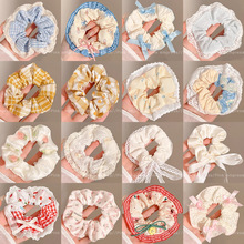 秋冬氛围感大肠发圈高质感高弹皮筋甜美显白发饰韩系简约高级头饰