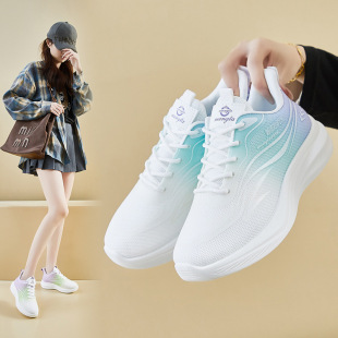 Ins Korean version of fly woven shoes 2025 spring new student sneaker fitness running casual shoes increased FZ6608