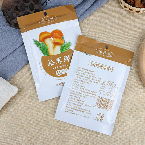 Wholesale fresh matsutake mushroom stir-fry, hot pot and salad, compound seasoning packet for soup instead of chicken essence, bagged matsutake mushroom fresh seasoning