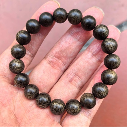 批发文莱沉香手串1.0cm沉水级天然老料沉香佛珠文玩手链厂家直销