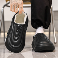 棉拖鞋女款2025冬季新款防水防滑加绒保暖踩屎感学生壳子拖棉鞋女