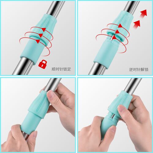 Household Stainless Steel Telescoping Clothesline Pole, Clothes-Supporting Rod, Clothes-Picking Rod, and Clothes-Hanging Rod—Wholesale for Home Use