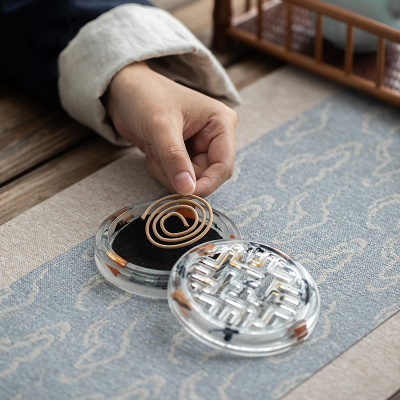Resina Pino quemador de incienso madera de agar hogar interior sándalo quemador mosquito bobina Kung Fu ceremonia del té creativo decoración interior
