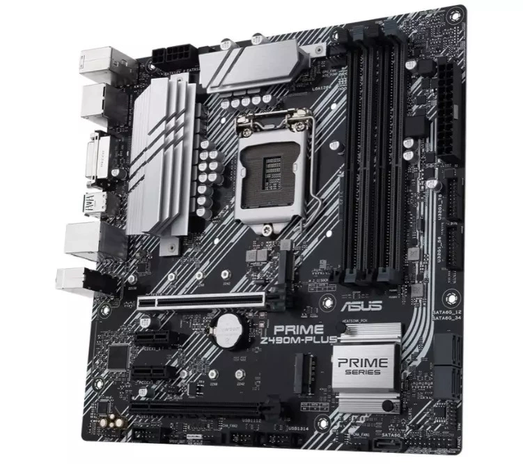[Для PRIME Z490M-PLUS материнская плата с разъемами LGA1200, DDR4, охлаждение]