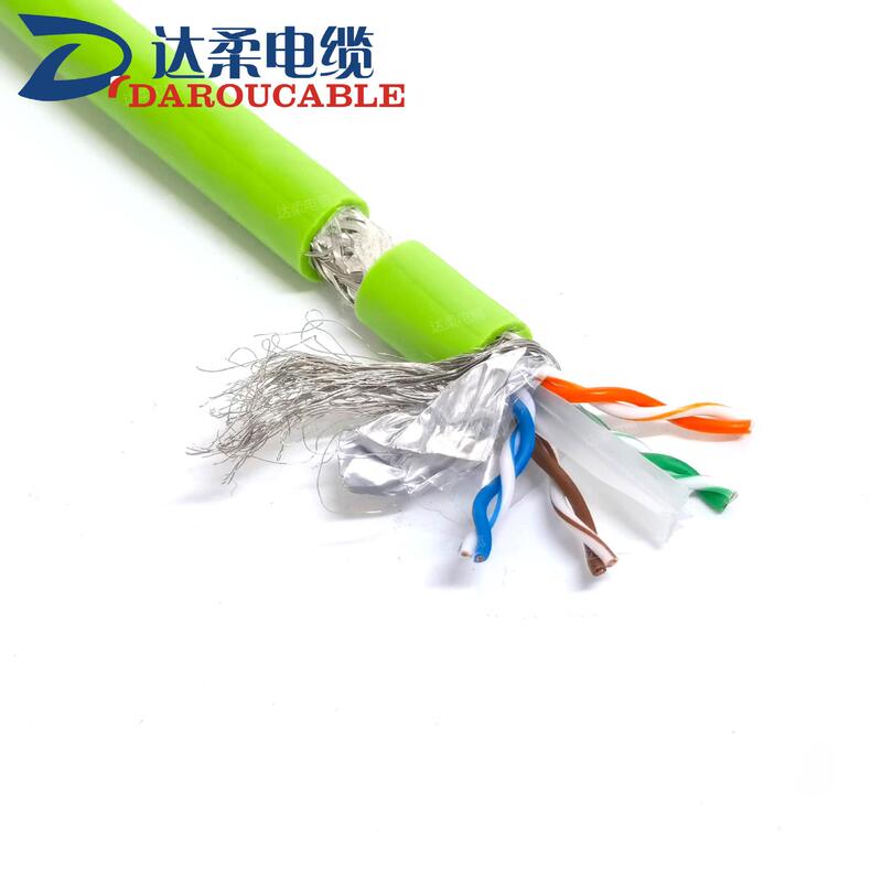 Dalou Cable Underwater Gigabit Ethernet Shielded PUR Polyurethane Cable Super Category 6 Watertight Network Cable Anti-Seawater
