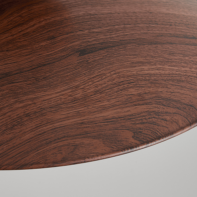 Lámpara de techo de dormitorio nuevo estilo estilo antiguo patrón de nogal ambiente cálido luz de habitación luz de estudio LED redonda