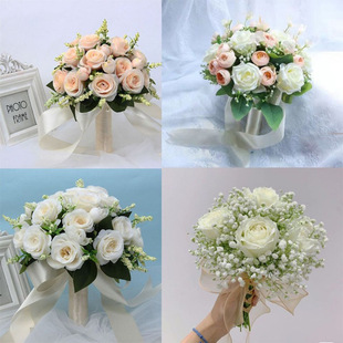 Holding Flowers Bride Korean Wedding Wedding Certificate Simulation Flower bouquet Mori Wedding Photography Props Holding Flowers