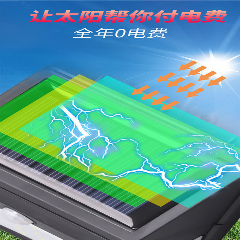 Lámpara solar de la inducción del cuerpo humano dividida patio al aire libre Super brillante iluminación LED 120cob lámpara de pared al aire libre lámpara de calle