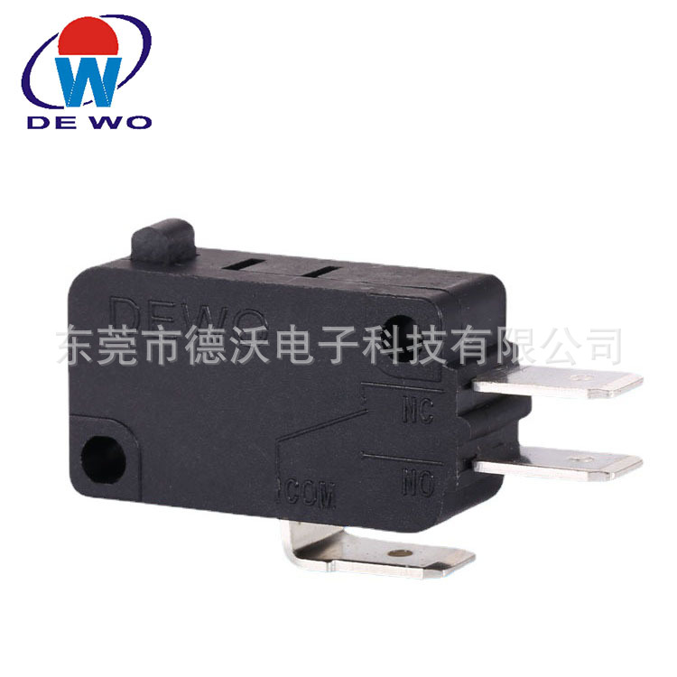 德沃现货供应DV16微动开关 燃气灶电饭锅普通型短直柄复位开关
