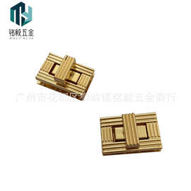 条纹小方锁转锁箱包手袋鞋靴包包五金金属配件批发零售跨境外贸