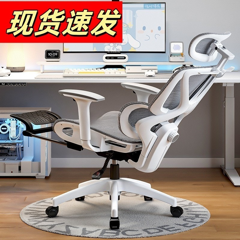 人体工学椅子护腰电脑椅家用舒适久坐可躺办公室座椅透气电竞椅子