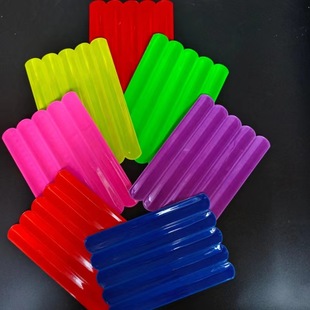 In stock supply reflective snap ring 3 * 22CM outdoor children's bracelet safety warning reflective snap bracelet
