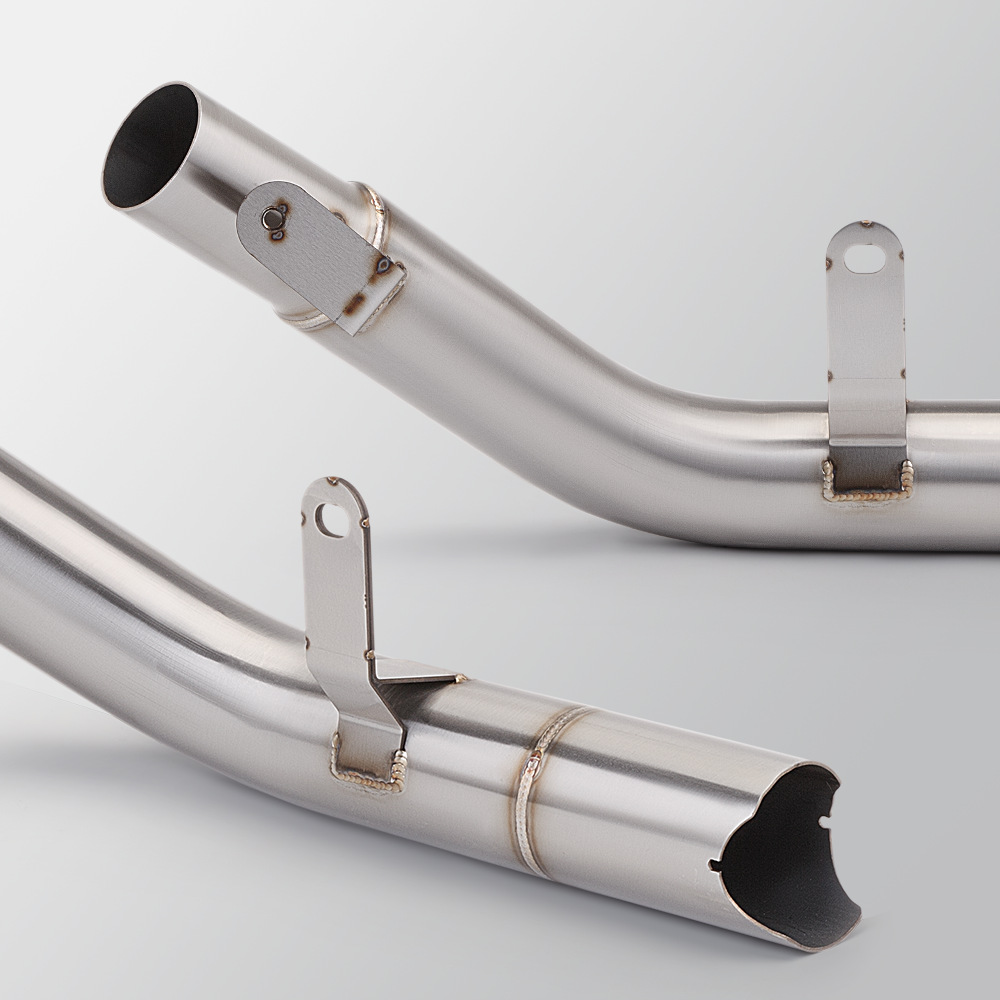 GSXR600 R750 drum removal middle exhaust pipe stainless steel high temperature resistant non-destructive installation 2011-2023