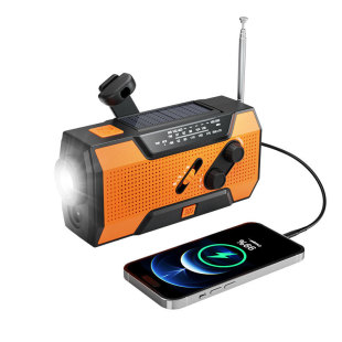 Cross-Border Multifunctional Emergency Radio Hand-Cranked Solar USB Charging Outdoor Disaster Prevention Lighting Sos Alarm