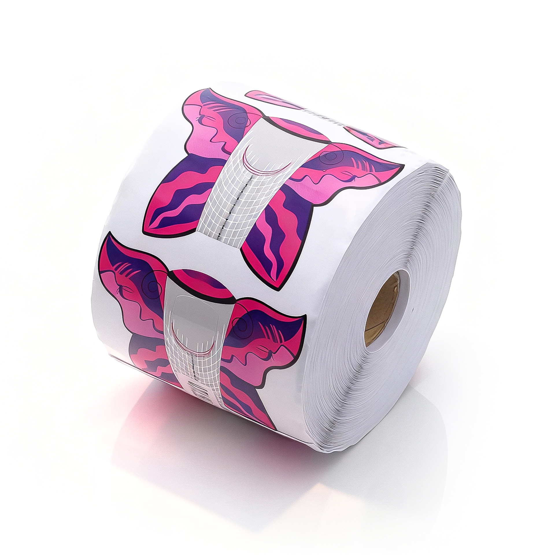 Puntas de papel con diseño de mariposa para decoración de uñas, puntas desechables para extensión de uñas de cristal, modelado y alargamiento con fototerapia, herramientas para salón de uñas.