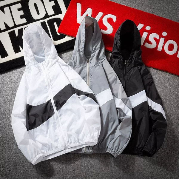 Sun Protection Clothing Men's Ultra-Thin Breathable Summer Jacket Trendy Student Loose and Handsome Couple Jacket Casual Air-Conditioned Clothing