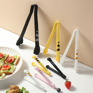 Cartoon Silicone Food Clip Food Clip Kitchen Anti-Scalding Fried Steak Food Grade Silicone Clip Food Clip Cute