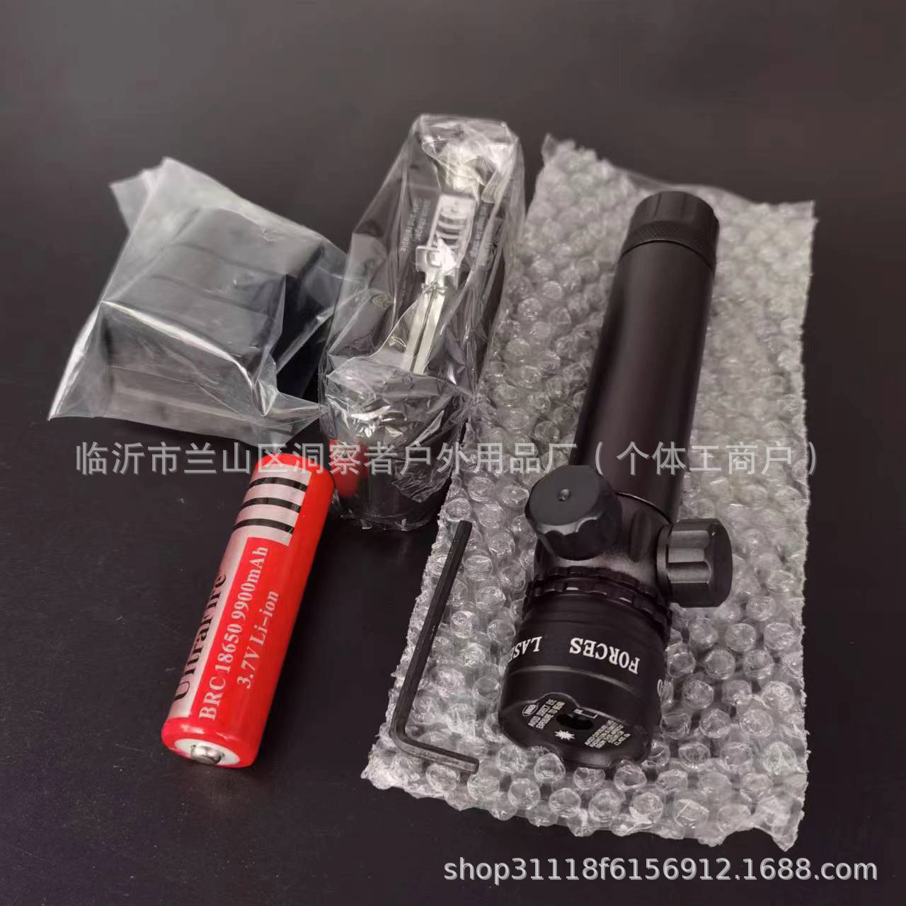 复合弹弓大绿激光瞄准镜可调定点仪激光瞄准器件全金属绿红激光