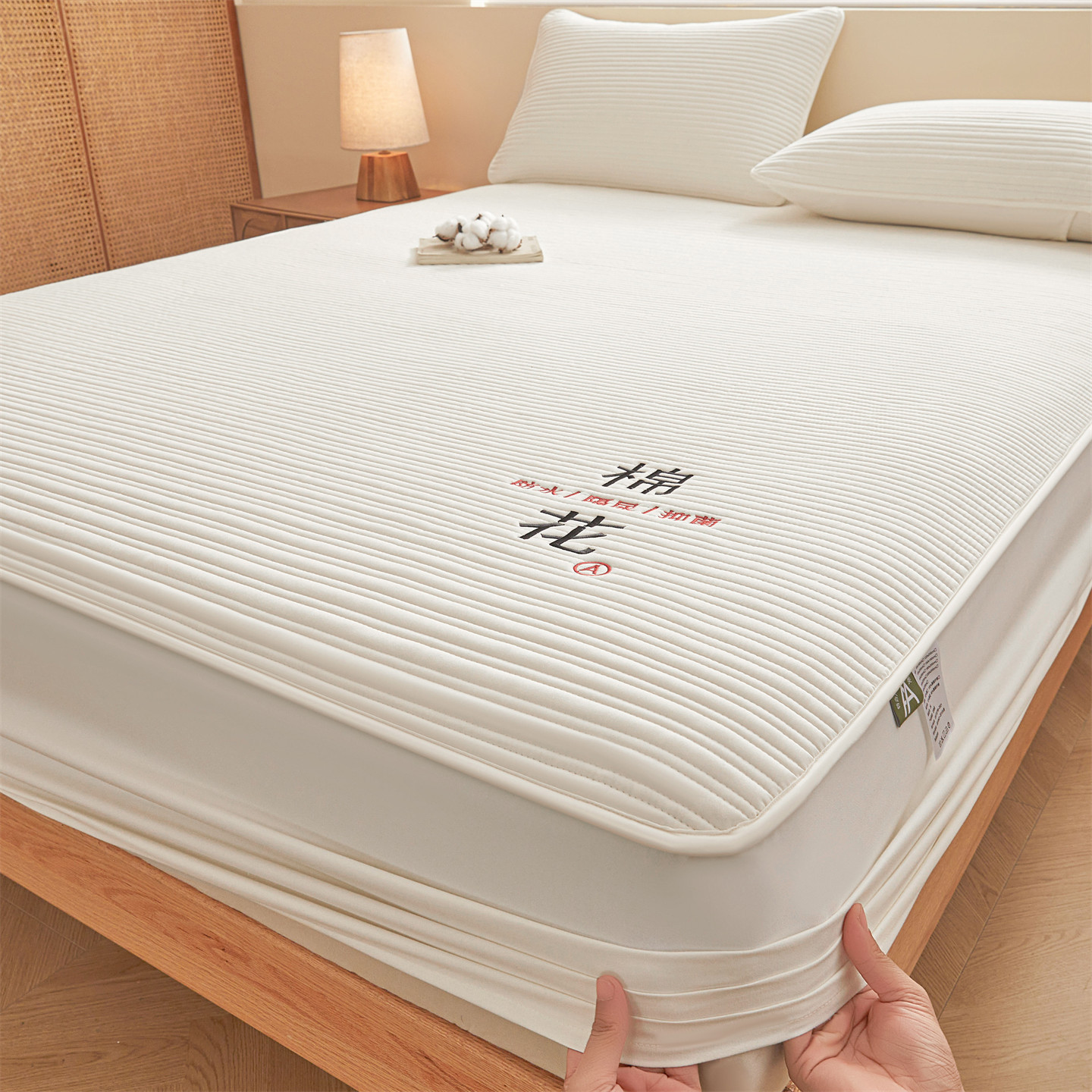 New Class a Waterproof Urine-Proof Bed Sheetss Single Piece Quilted Bed Cover Pure Cotton Mattress Protector Pure Cotton Bed Bed Sheets Bed Cover