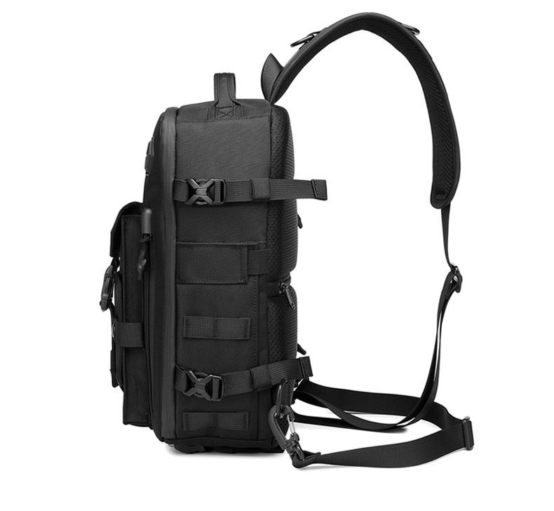 Taktesch Broschtbeutel fir Männer – Waasserdicht Crossbody-Broschtbeutel fir Outdoor-Sling fir Sport, Reesen a Multifunktionsgebrauch_voghion.com