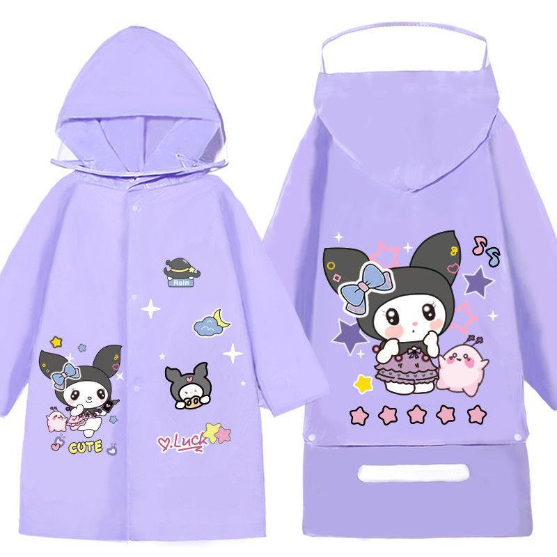Children's Raincoat with School Bag Cartoon Poncho for Boys and Girls Kindergarten Fashion Student Raincoat Low Tube Others