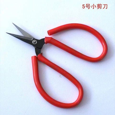 电子小剪刀热卖批发 5号红柄小剪刀 12cm剪铜线剪刀