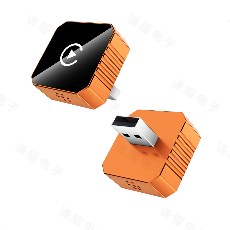 Qianyao – Wireless Caply Box Simsiz CarPlay və Android Auto - q1bv-orange-white-label-metalglass-android-auto-2-in-1-carplay-box-only-for-overseas-systems