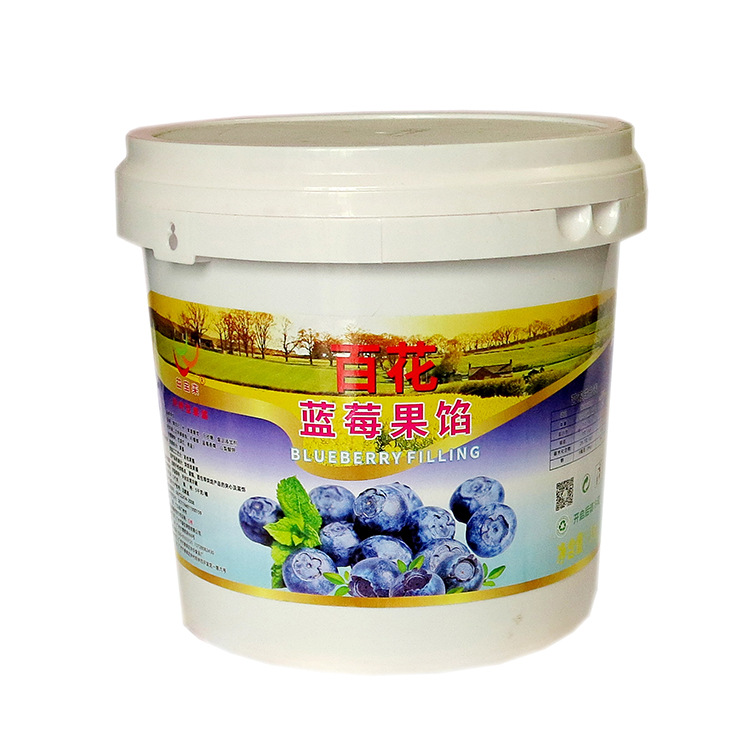 蓝莓果粒馅 蓝莓果馅 烘焙果馅  蓝莓果酱 规格：5kg*4桶
