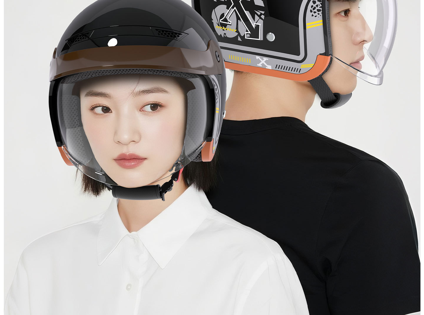 3C Certified Electric Spray-Painted Motorcycle Retractable Lens Safety Fashionable Men's and Women's Popular Anti-Fall Helmet Safety Helmet