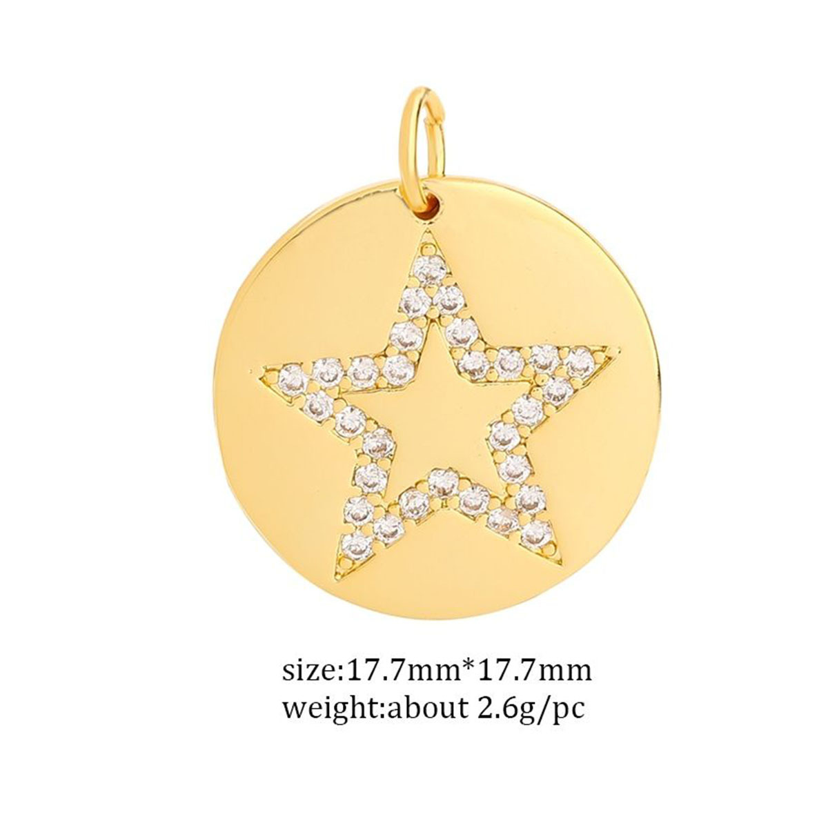 3g Weight Pendant Jewelry Making Type Zircon Inlay Material DIY Jewelry Accessories Classification 1 Piece Quantity Copper Material Devil's Eye, Moon, Heart Shape Pattern Plating Design Vintage Style, Classic Style Style 1 Piece Copper Zircon Devil's Eye Moon Heart Shape Pendant 11