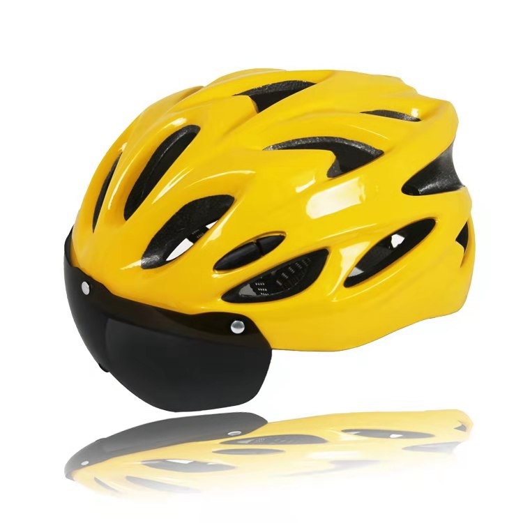 Gafas de bicicleta casco hombres y mujeres bicicleta de montaña bicicleta ciclismo equipo al aire libre casco