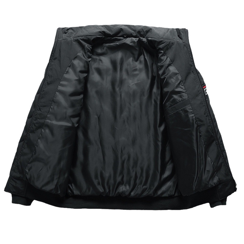 Transfronterizo popular de ultrasonidos de algodón acolchado abrigo de los hombres de peso ligero abajo de algodón acolchado abrigo de invierno cálido cuello alto superior de algodón acolchado abrigo de los hombres