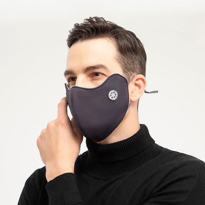 Otoño e invierno transpirable ojo esquina cálida máscara a prueba de frío a prueba de polvo a prueba de viento moda lavable hombres y mujeres máscara A80-KZH