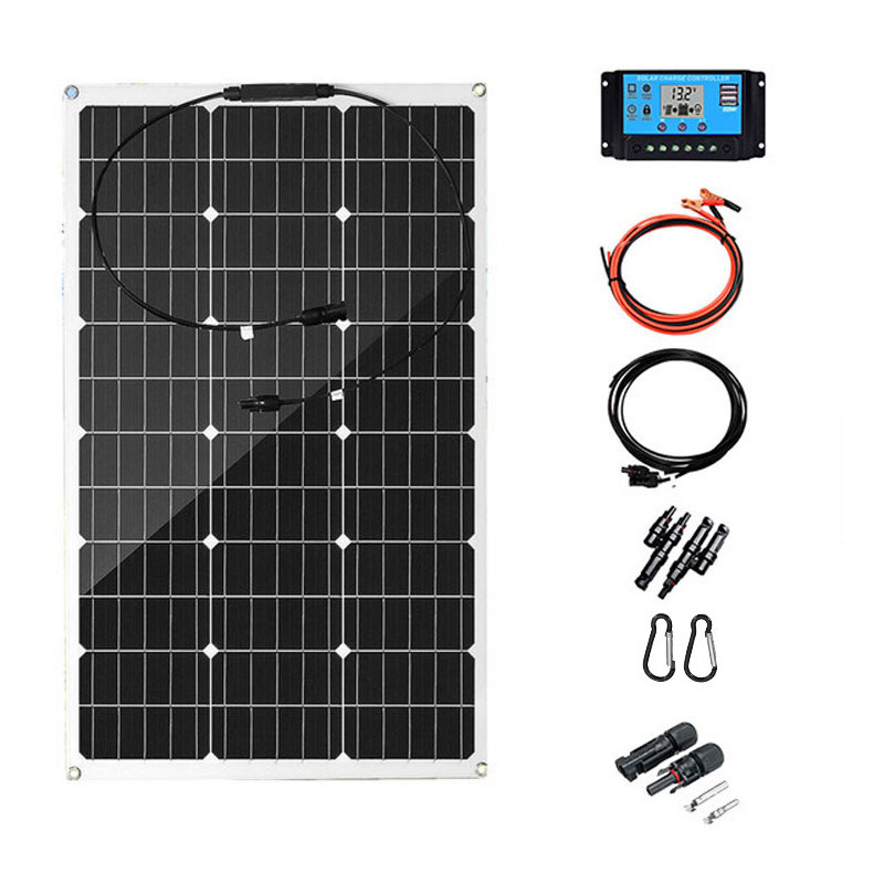 Transfronterizo único 80W18V panel solar fotovoltaico al aire libre techo de barco generación de energía fuera de la red