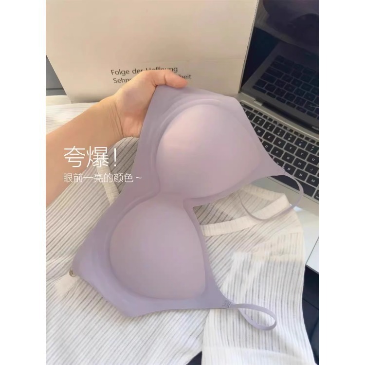 无痕奶皮外扩显大显腰细内衣女2025年新款漫画胸小胸聚拢固定文胸|undefined