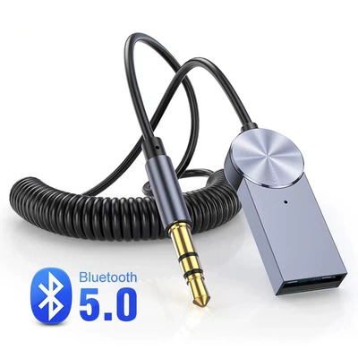 Aux Car Bluetooth Audio Receiver USB Bluetooth Adapter Supports Hands-Free Calling (Other Automotive Communications)