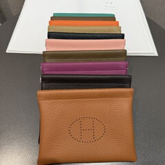 H 本革携帯電話バッグ第一層牛革ライチ柄大容量化粧品バッグハイエンドラッキー小銭入れ口紅バッグ